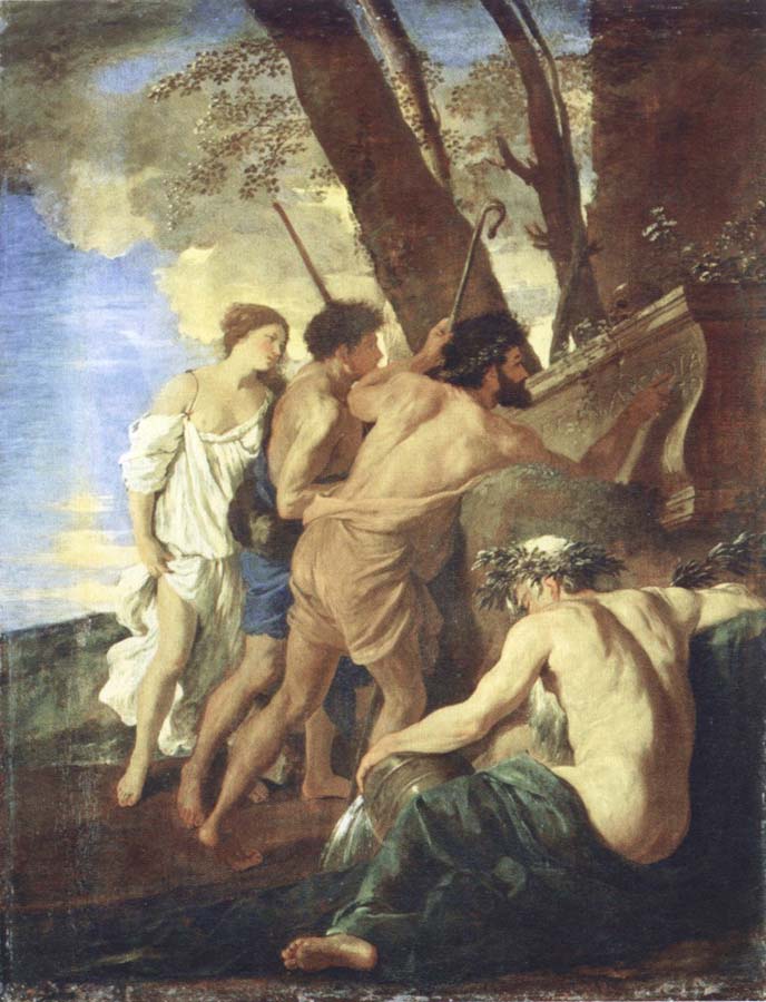 Nicolas Poussin the arcadian shepherds